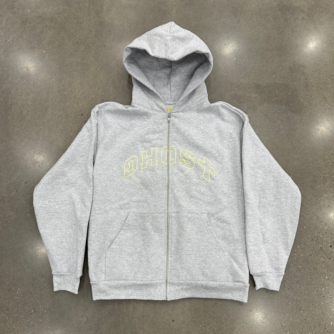 Ghost zip up discount hoodie